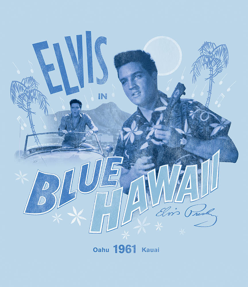 Elvis in Blue Hawaii Women's T-Shirt