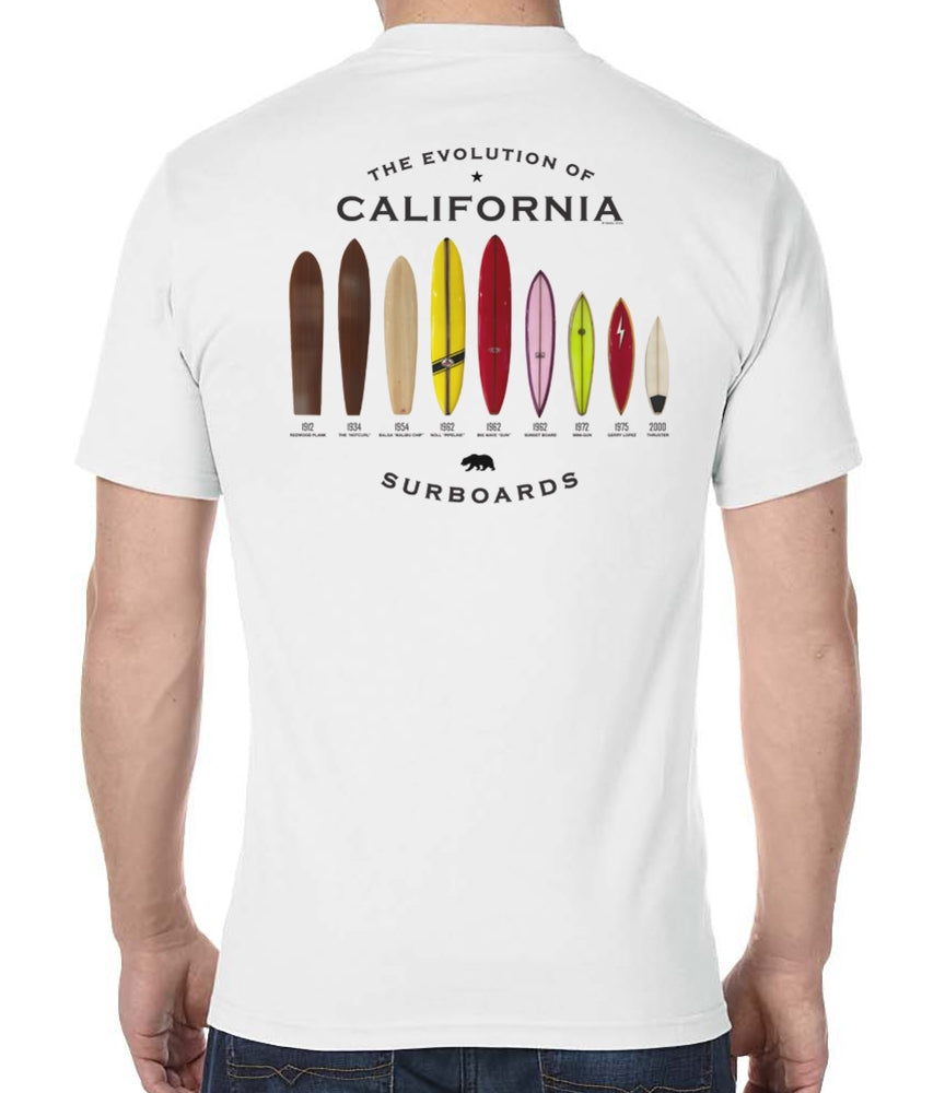 Evolution of California Surfboards T-Shirt