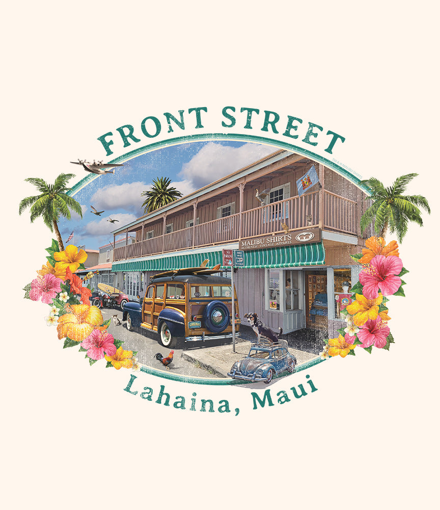 Front Street Lahaina Maui T-Shirt