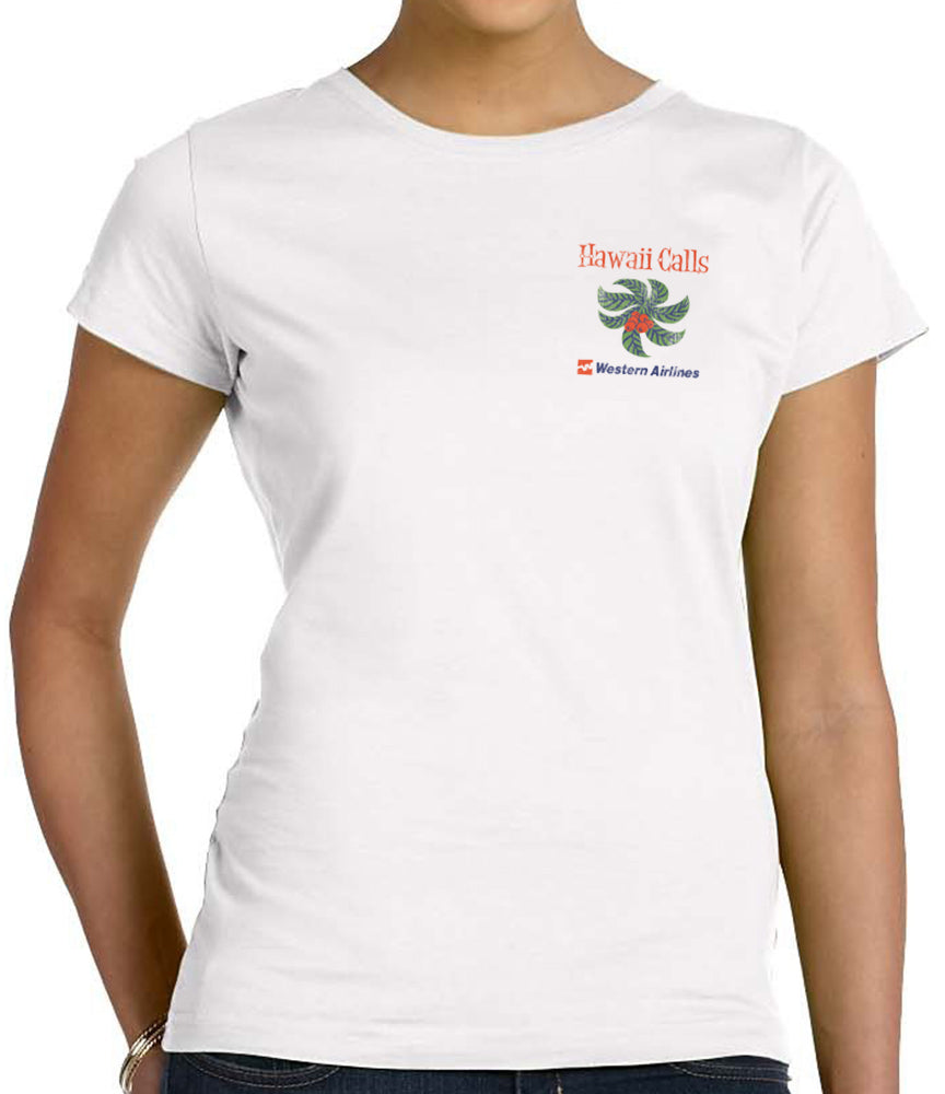 Hawaii Calls Western Airlines Women's T-Shirt