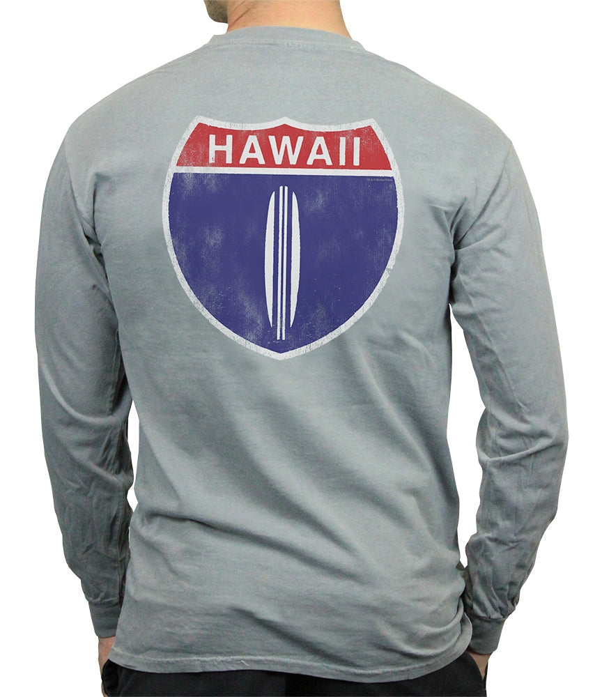 Hawaii Highway 1 Men's Long Sleeve