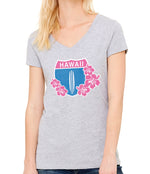 Hawaii Highway 1 Women's V Neck