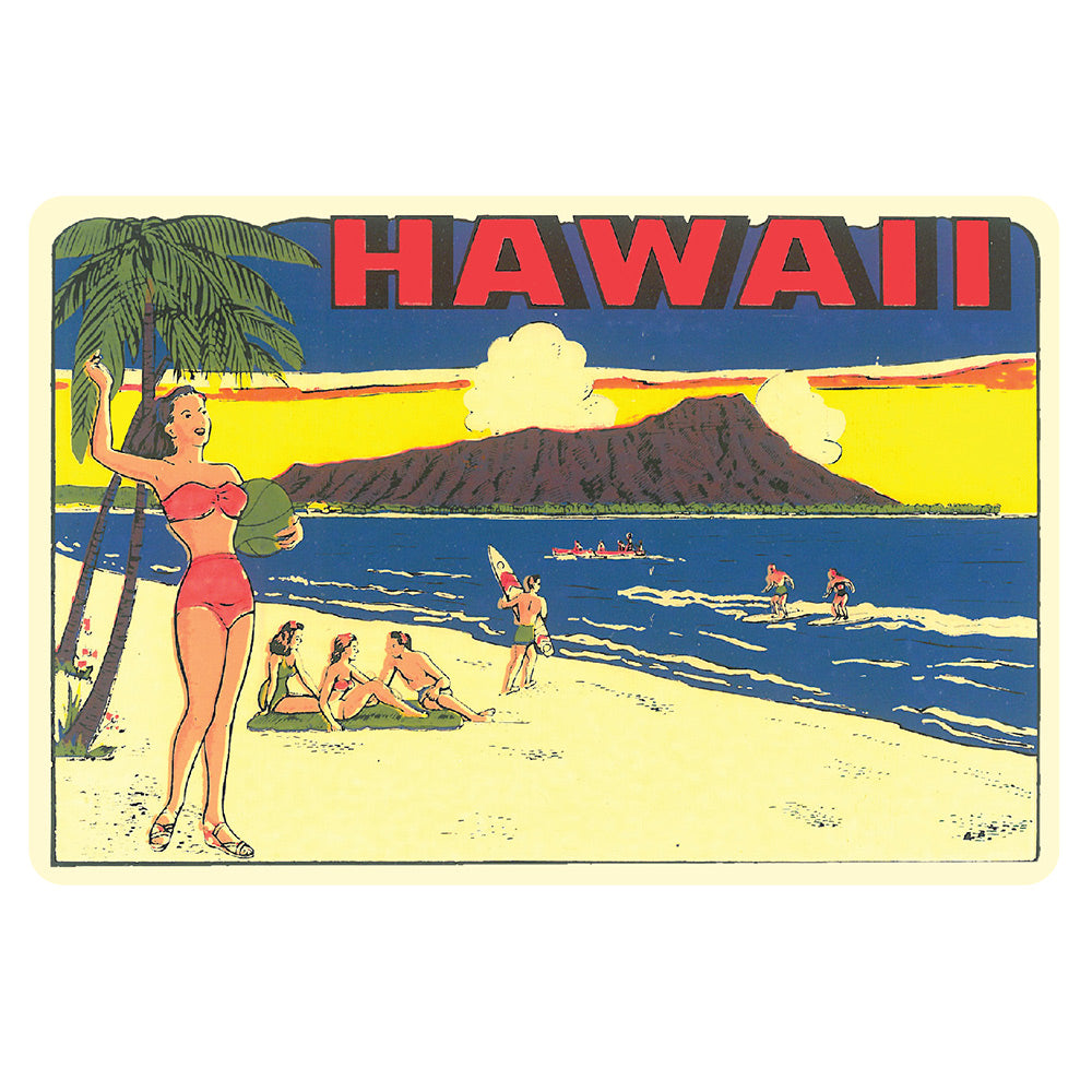 Hawaii Volleyball Sticker