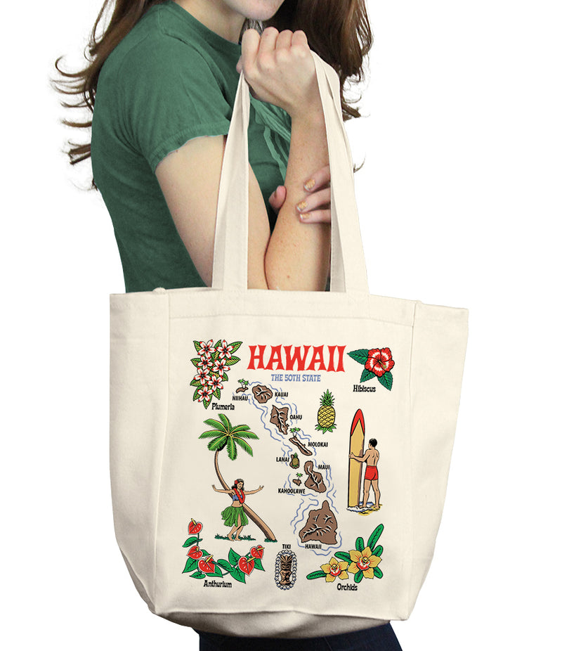 Hawaii the 50th State Tote Bag