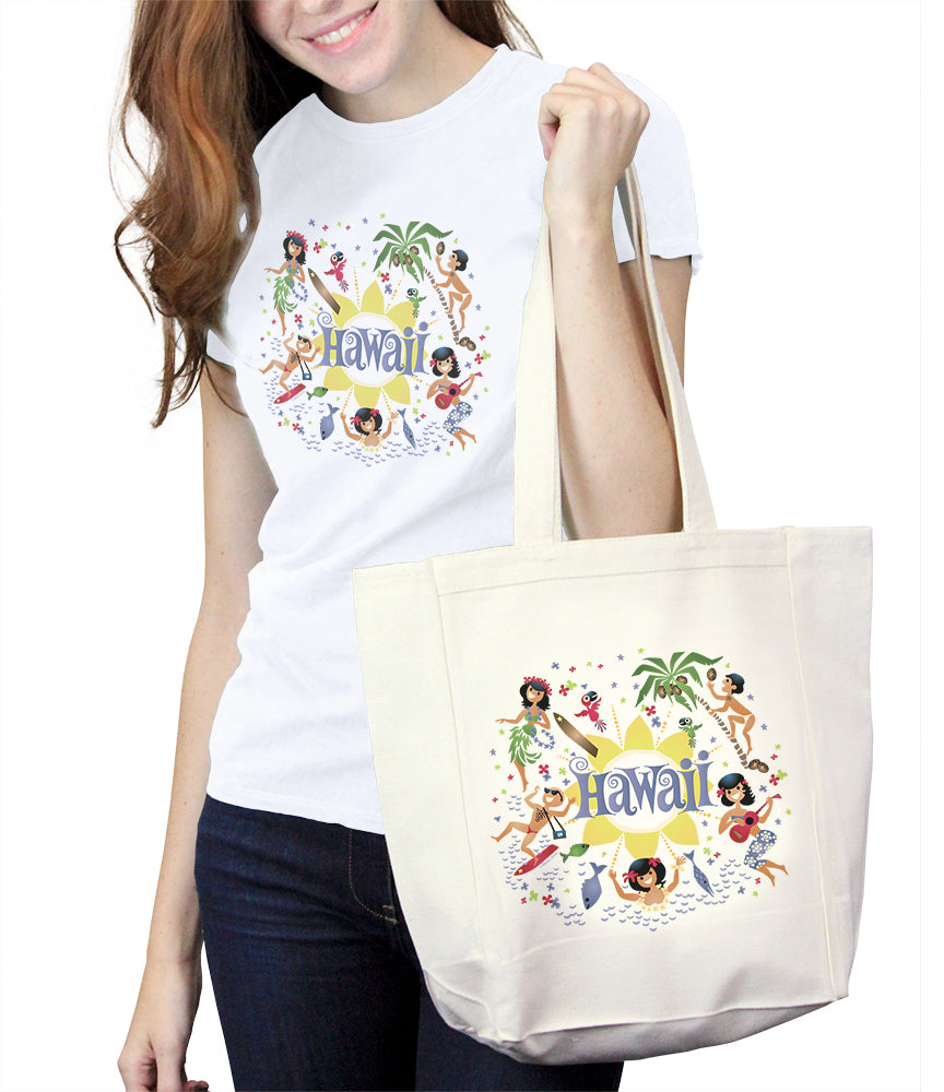 Here's Hawaii Retro Tote