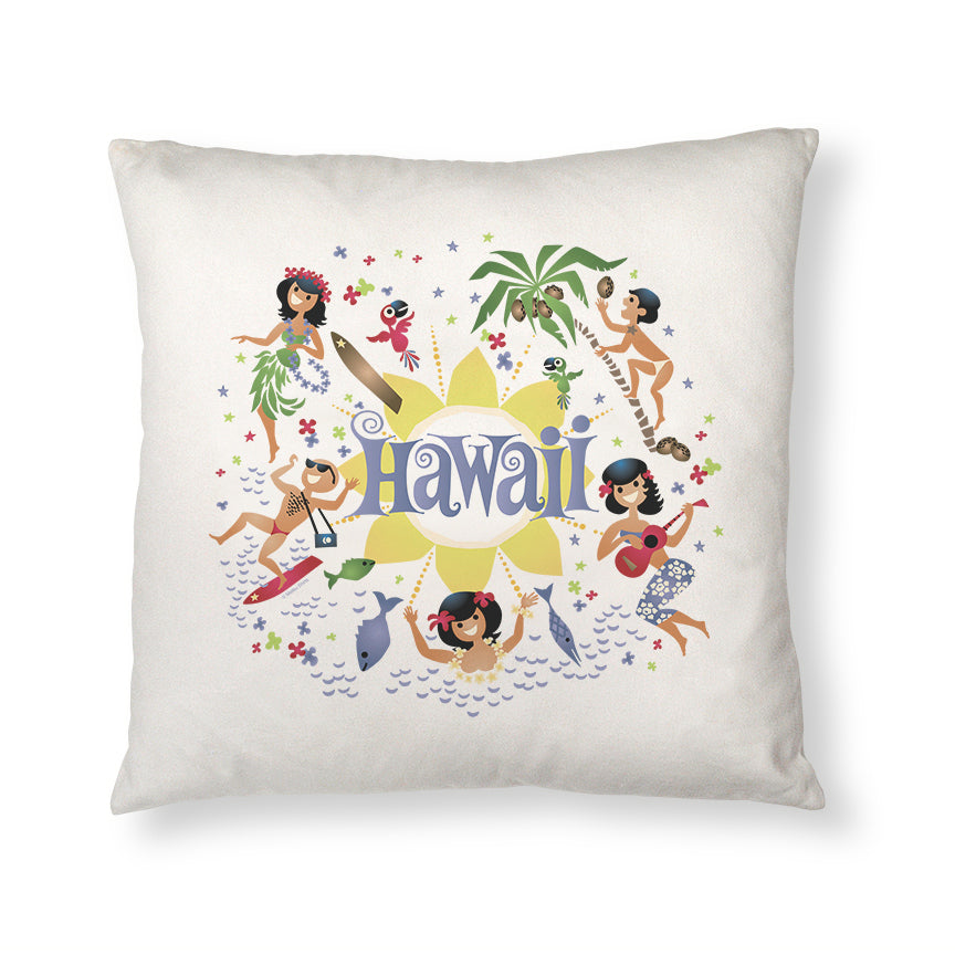 Here's Hawaii Throw Pillow Cover