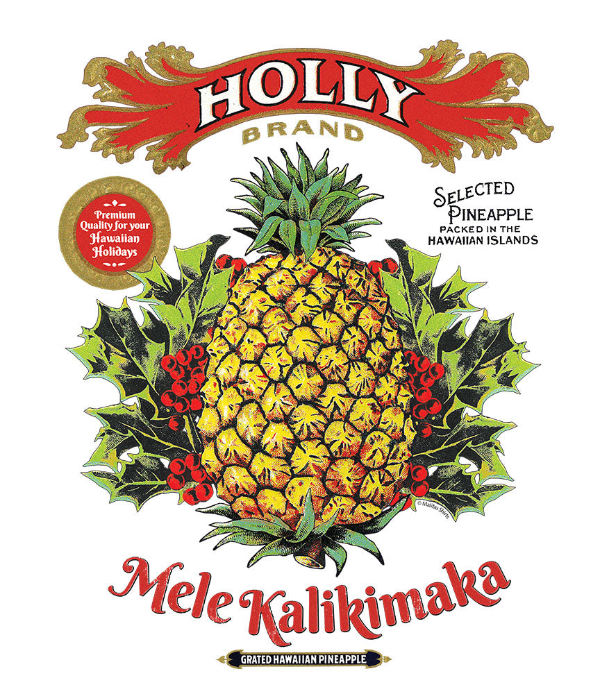 Holly Brand Mele Kalikimaka Pineapple Long Sleeve T-Shirt