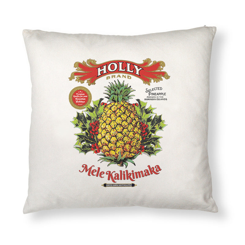 Holly Brand Mele Kalikimaka Pineapple Pillow Case