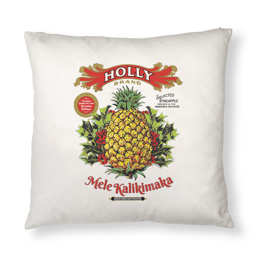 Holly Brand Mele Kalikimaka Pineapple Pillow Case