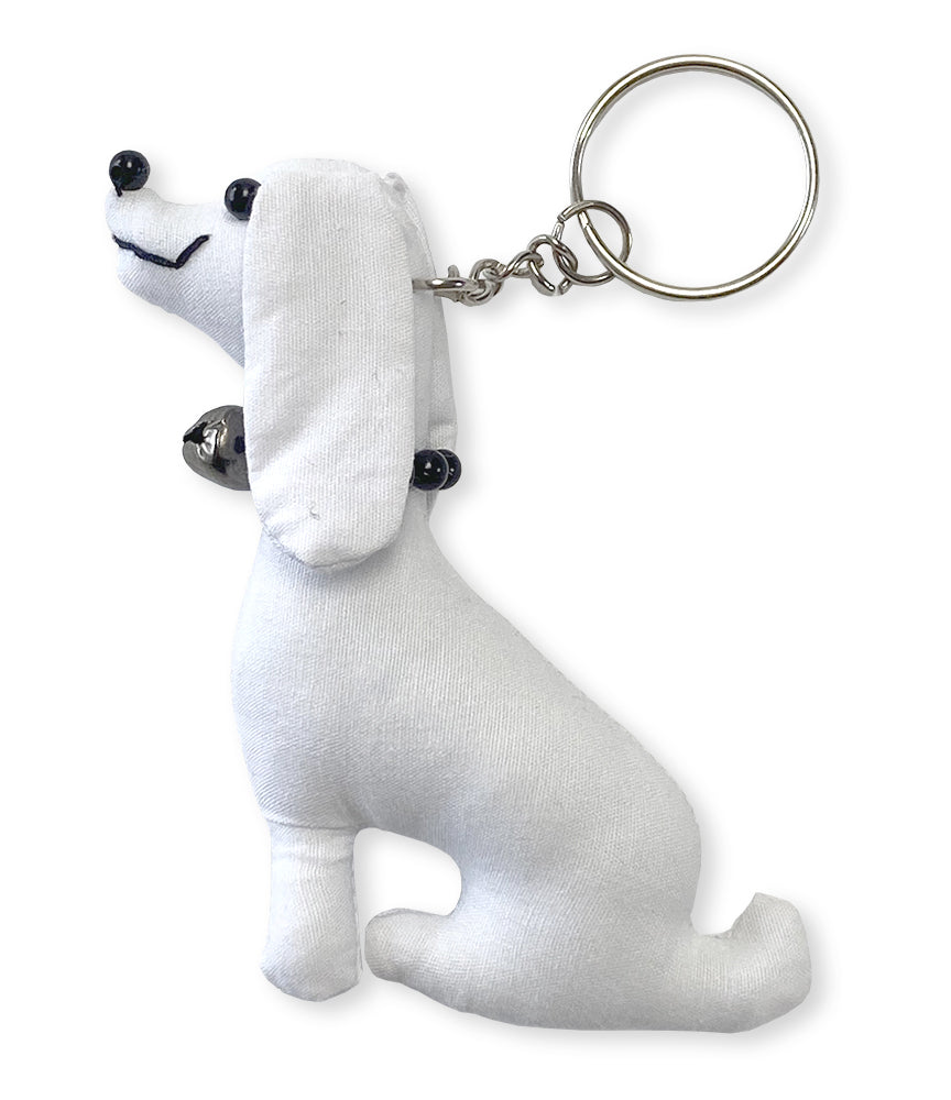 Lani (Sky) Dog Beach Plush Keychain