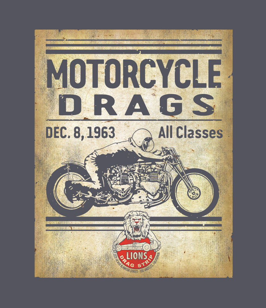 Lions Drag Bike Retro T-Shirt