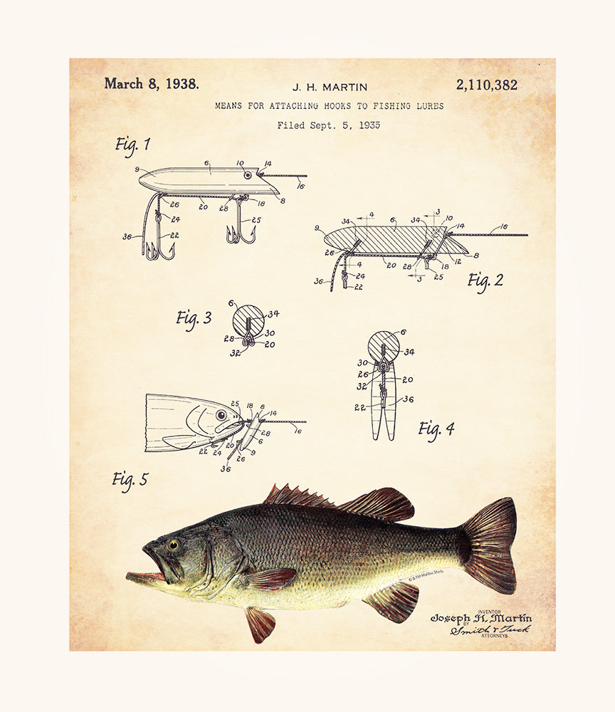 Martin Bass Lure Patent T-Shirt