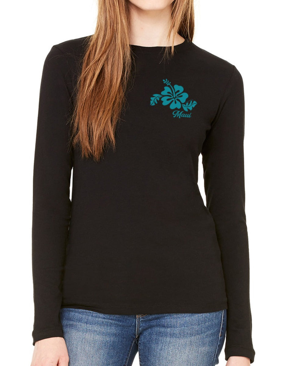 Maui Hibiscus Long Sleeve T-Shirt 