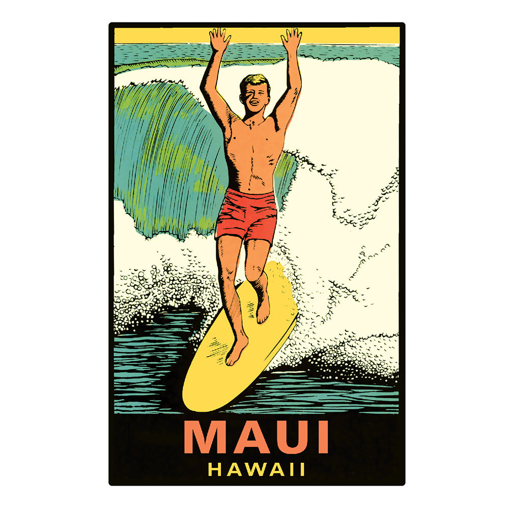Maui Surfer Sticker