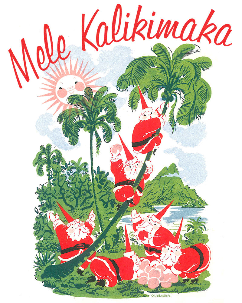 Mele Kalikimaka Santa Tote Bag