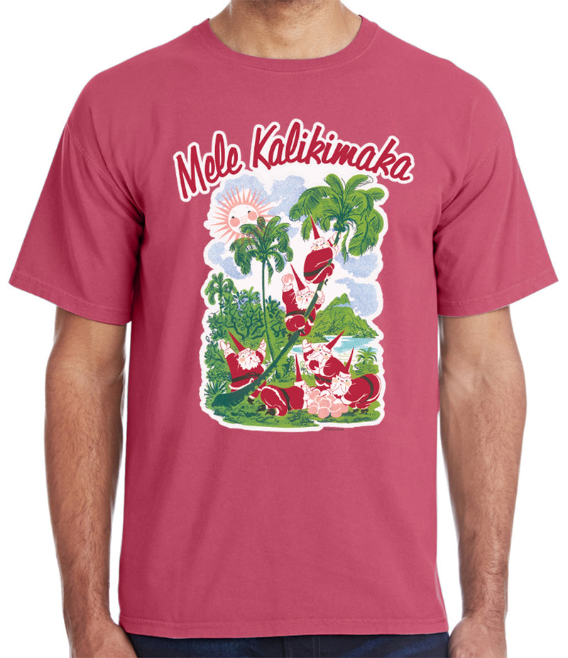 Mele Kalikimaka Vintage Red T-Shirt