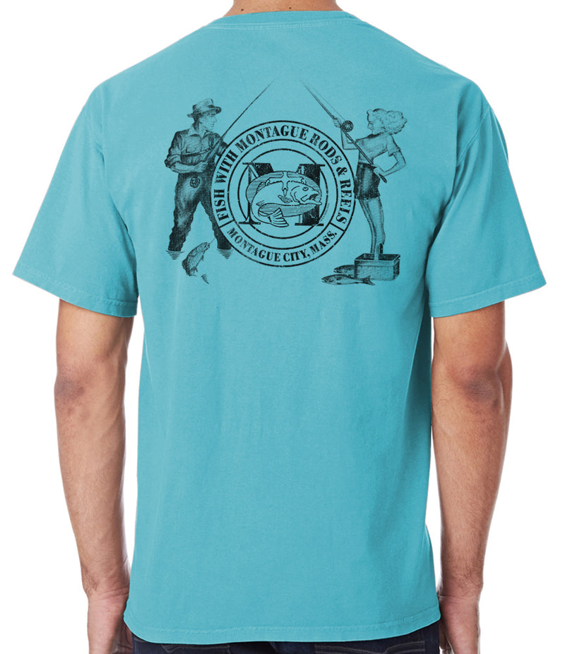 Montague Rods & Reels Fishing Couple T-Shirt