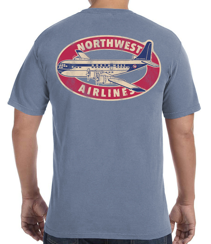 Northwest Airlines Shirt Men size XL Extra 2024 Large Tall Machinists Long Sleeve VTG