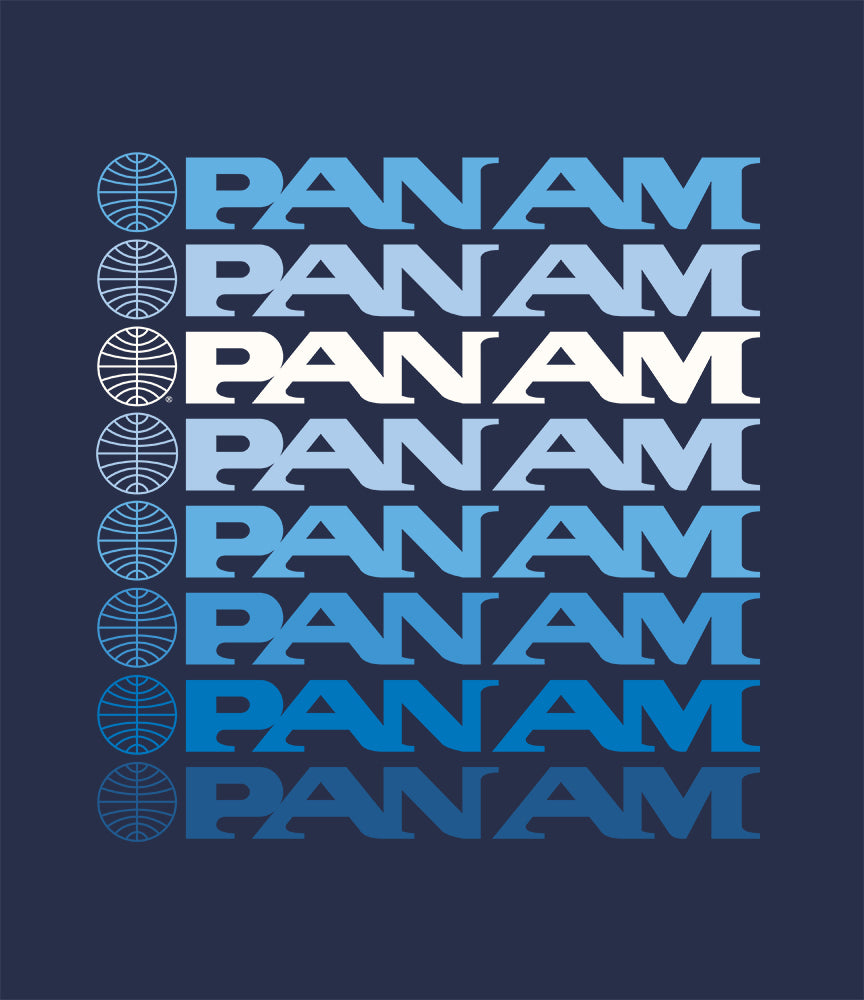 Pan Am Retro Logo Stack T-Shirt