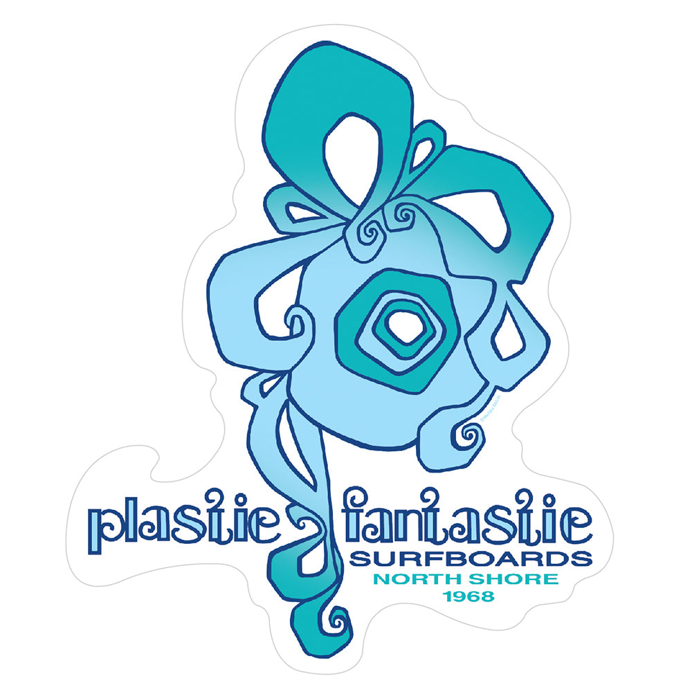 Plastic Fantastic Surfboards Sticker