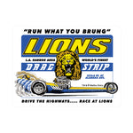 Race at Lions Sticker