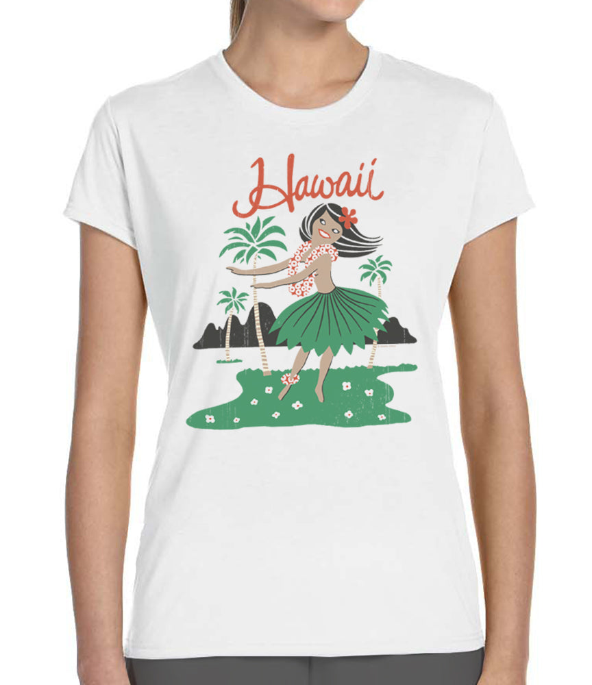 Retro Hula Girl Women's T-Shirt