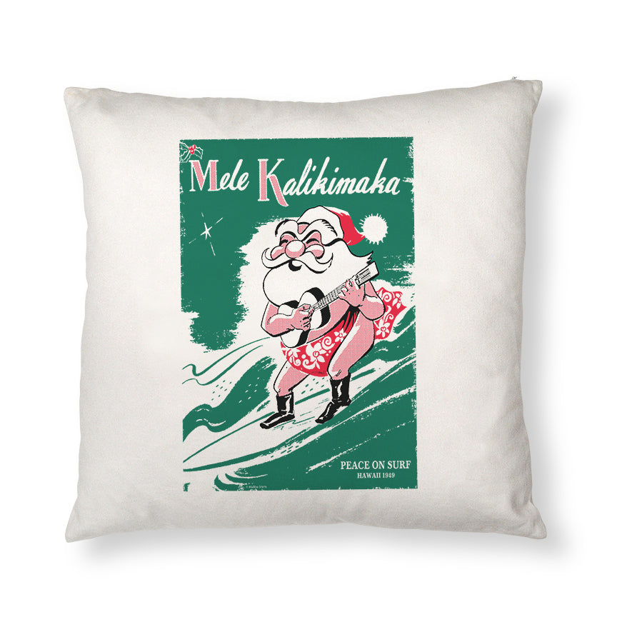 Surfing Santa 1949 Pillow Case