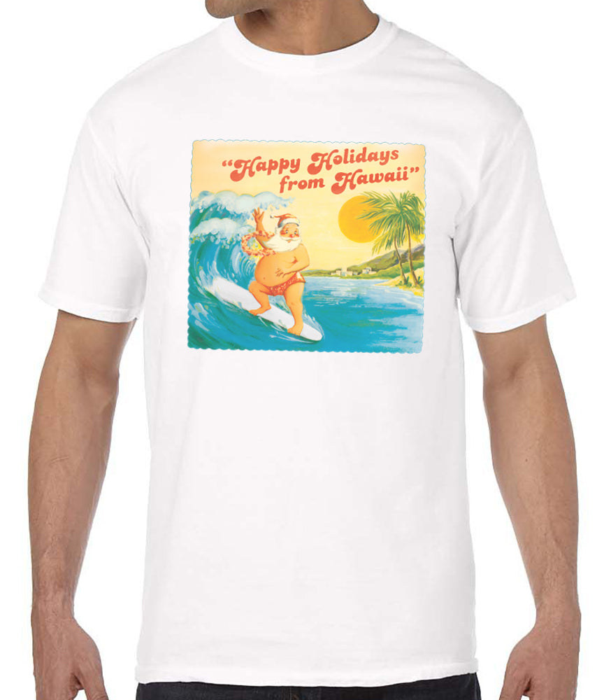 Surfing Santa Men's T-Shirt