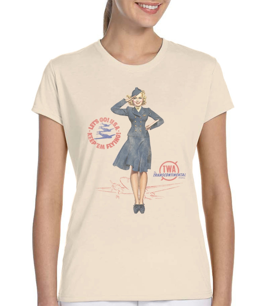 TWA Ladies Pin Up Shirt