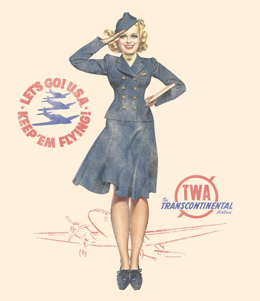 TWA Ladies Pin Up Shirt
