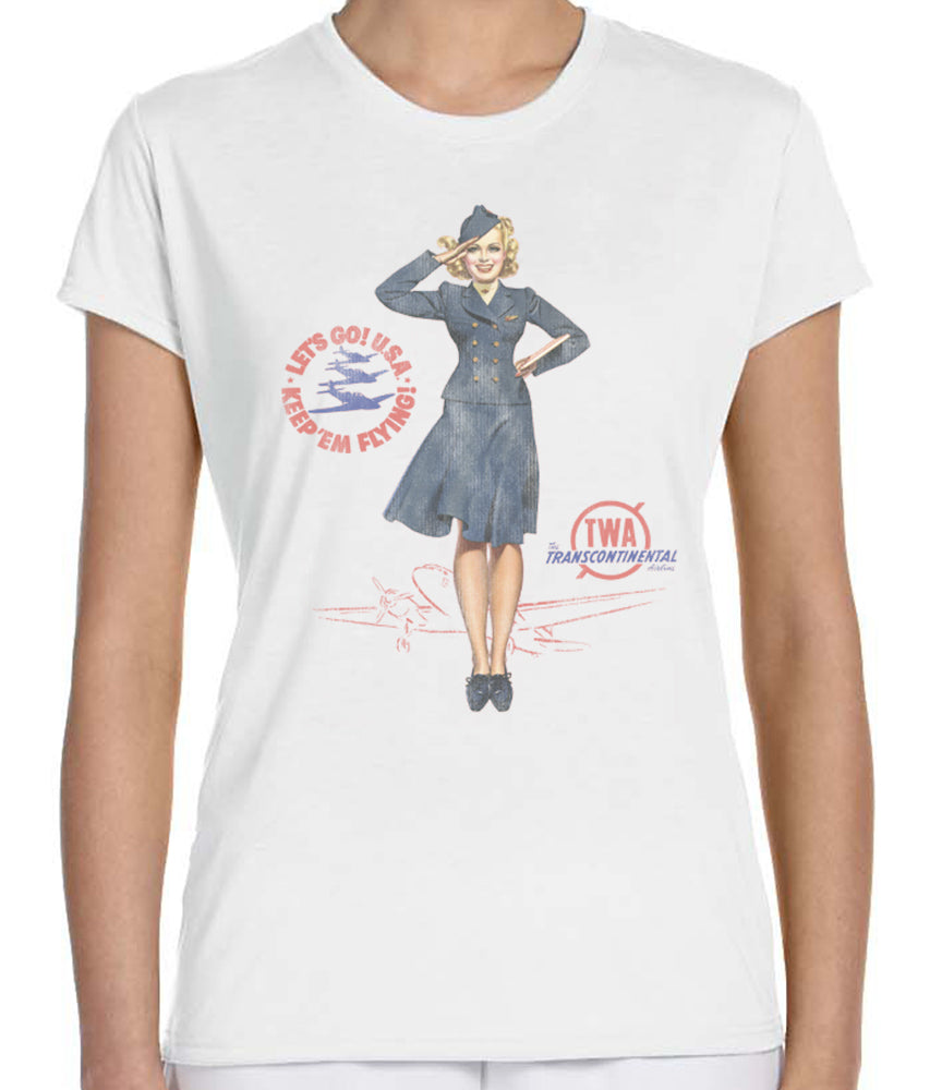 TWA Retro Pin-Up T-Shirt