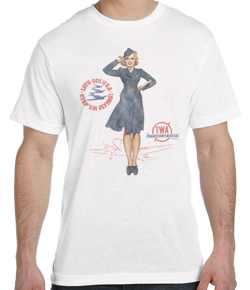 TWA Retro Pin-Up T-shirt