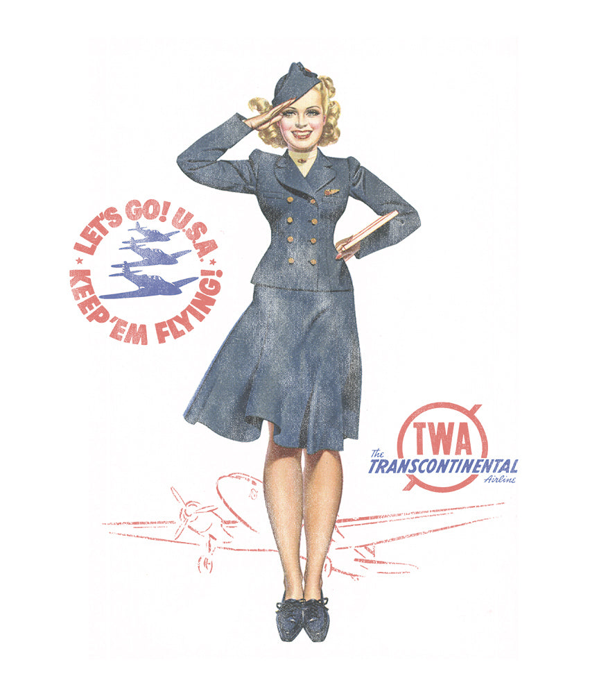 TWA Retro Pin-Up T-shirt