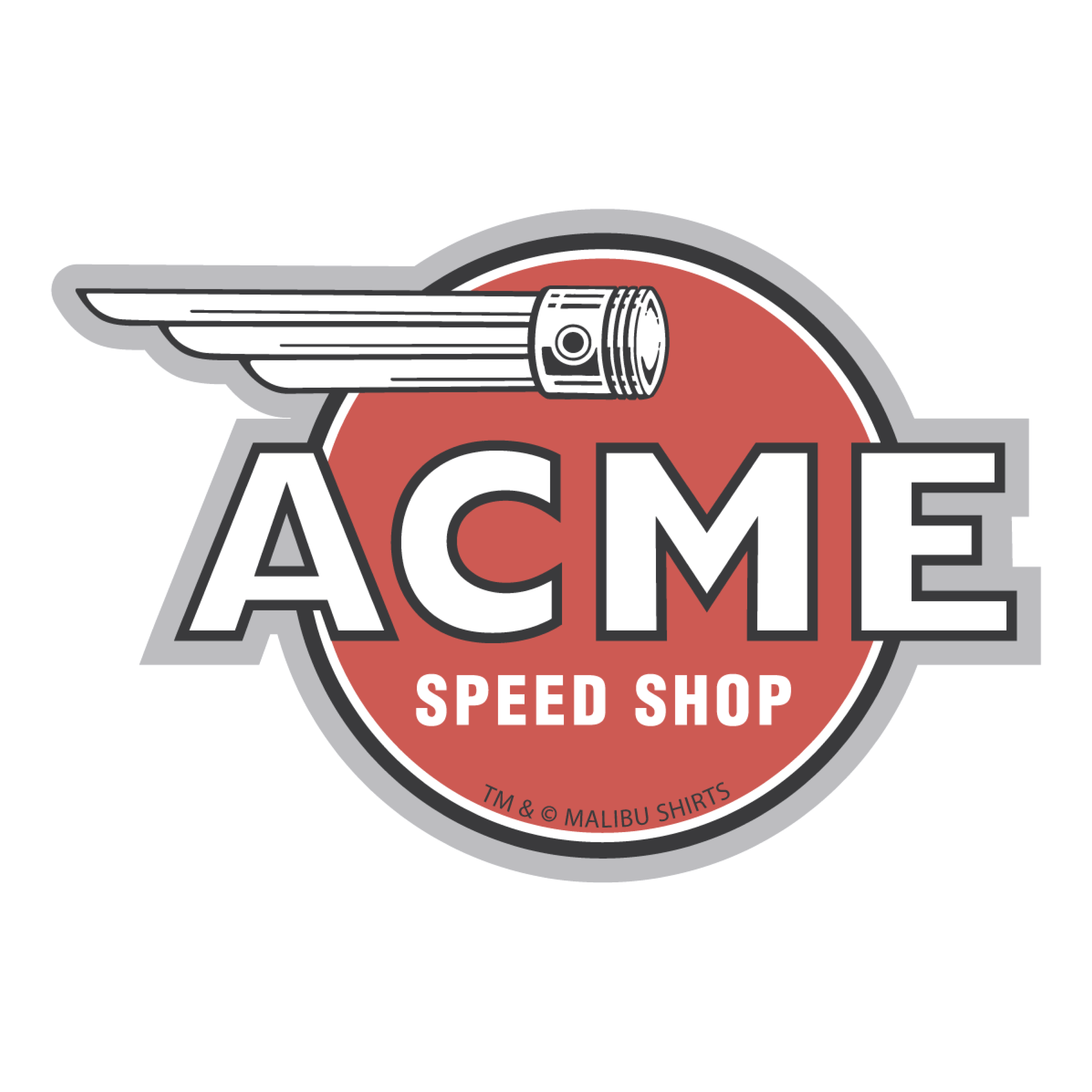 ACME Speed Shop Logo Sticker – Malibu Shirts