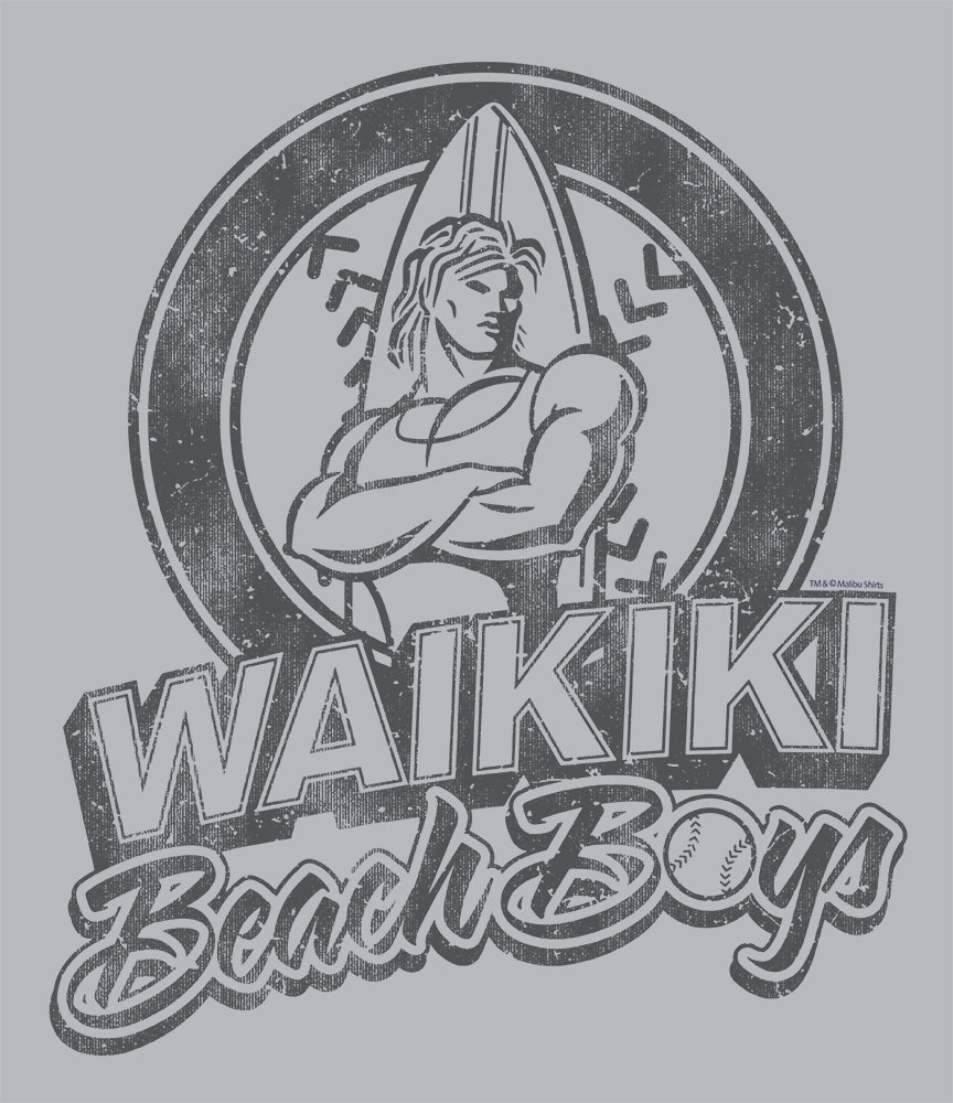 Waikiki Beach Boys Baseball Team T-Shirt