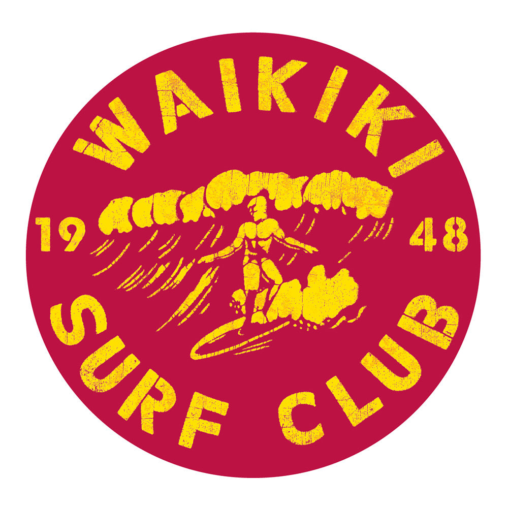 Waikiki Surf Club Sticker