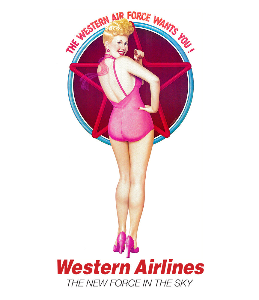 Western Airline Pin-Up T-Shirt