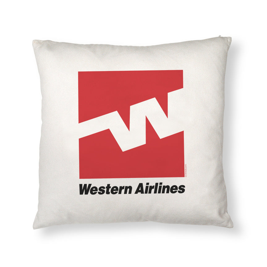 Western Airlines Logo Throw Pillow Cover