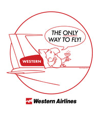 Western Airlines Wally Retro T-Shirt
